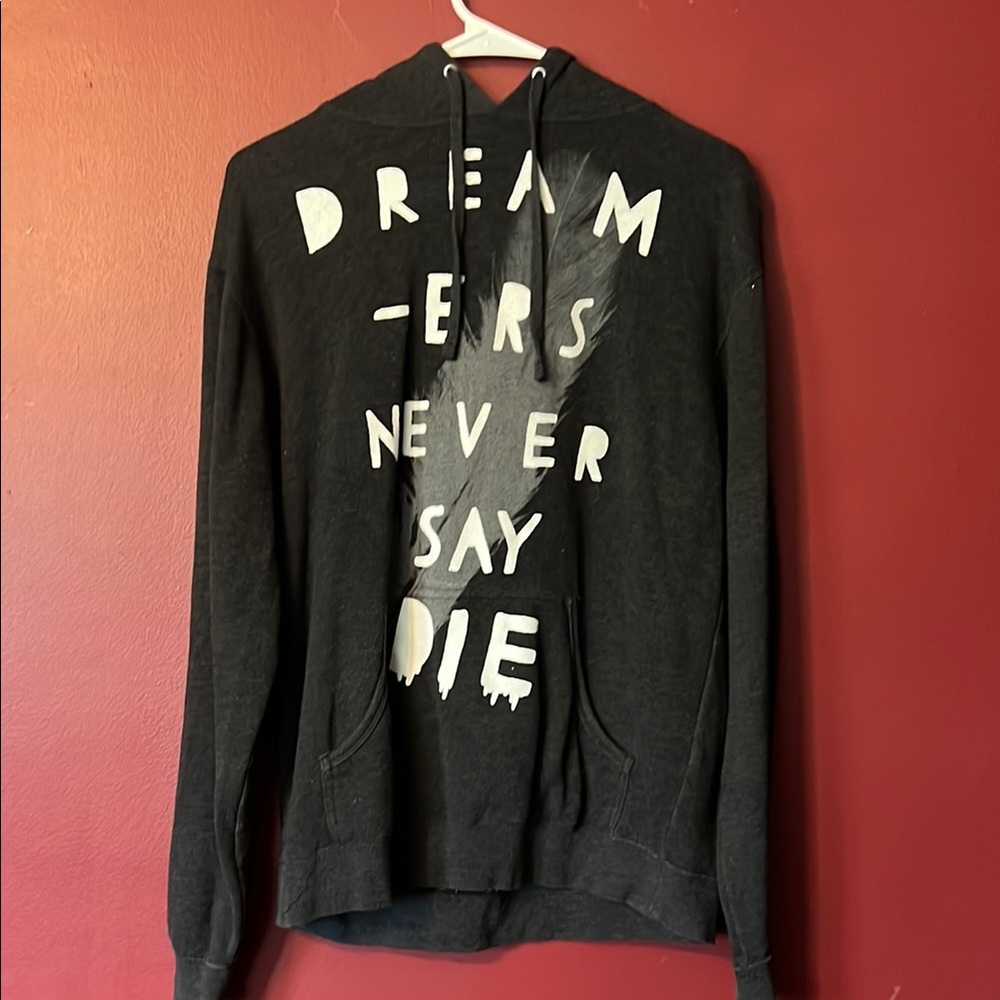 Glamour Kills Black Hoodie with White Text